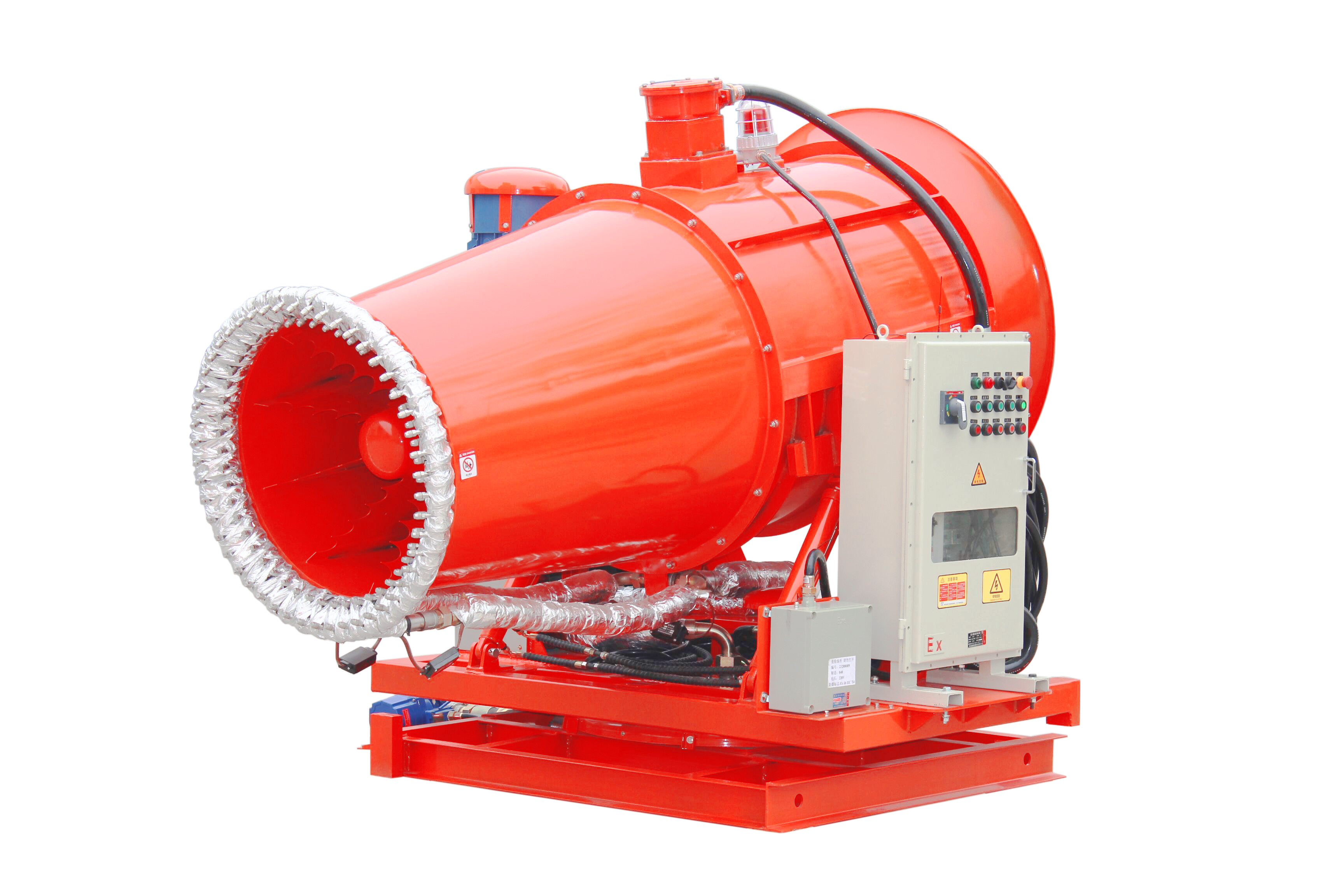 霧炮機的噴霧除塵原理