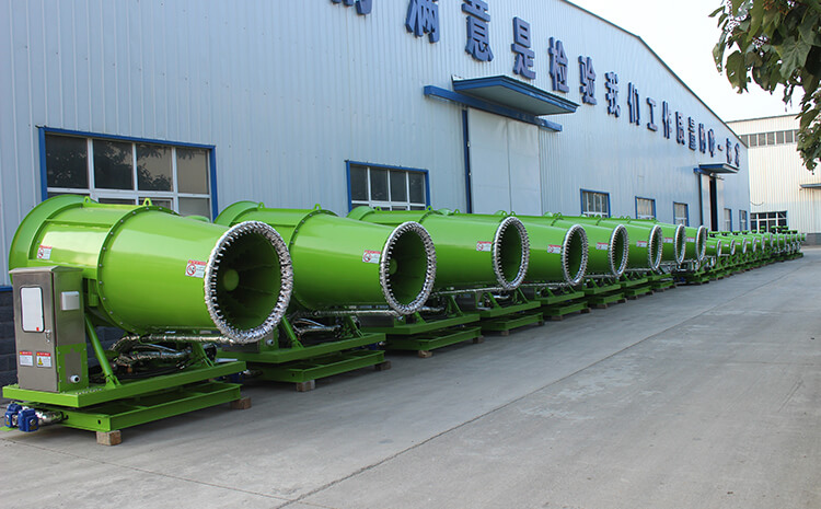 霧炮設(shè)備風(fēng)筒有什么作用？噴灑原理是什么？