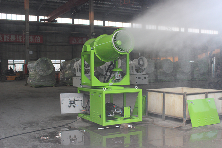 高壓降塵霧炮機是如何改善粉塵環境的？