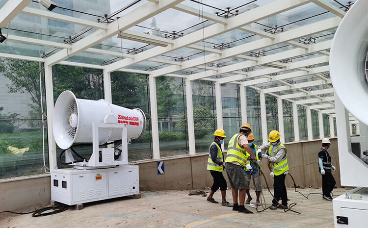 環保霧炮機的信號指示燈是什么意思？