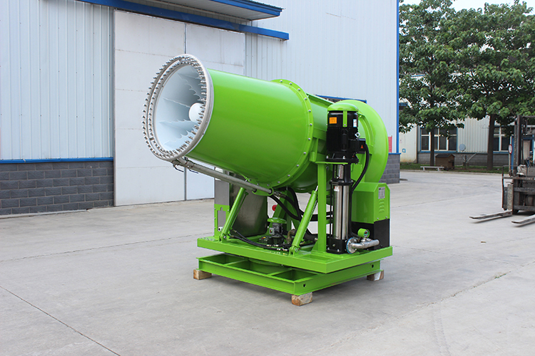 高壓細霧霧炮機是怎樣捕捉粉塵的？