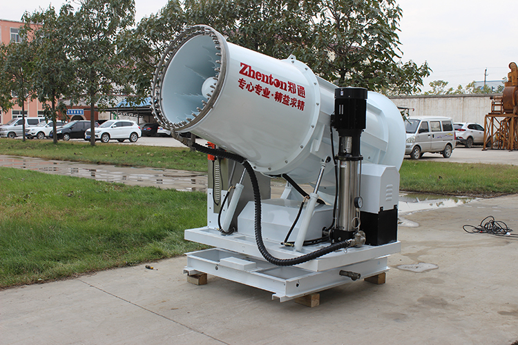 礦山開采工地上降塵霧炮機(jī)的工作原理